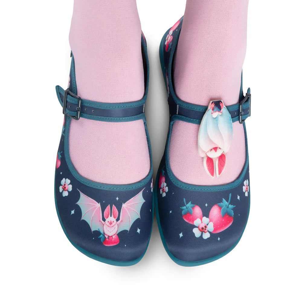 Hot Chocolate Alpine Bat Mary Jane Flats - Kate's Clothing