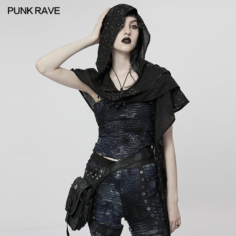 Punk Rave Ascella Hooded Scarf - Kate's Clothing