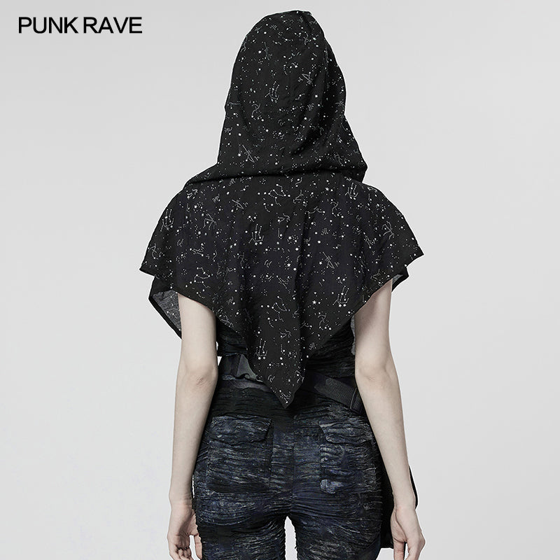 Punk Rave Ascella Hooded Scarf - Kate's Clothing