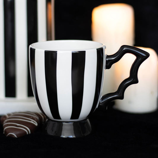Gothic Gifts Striped Bat Wing Teacup - Kate's Clothing