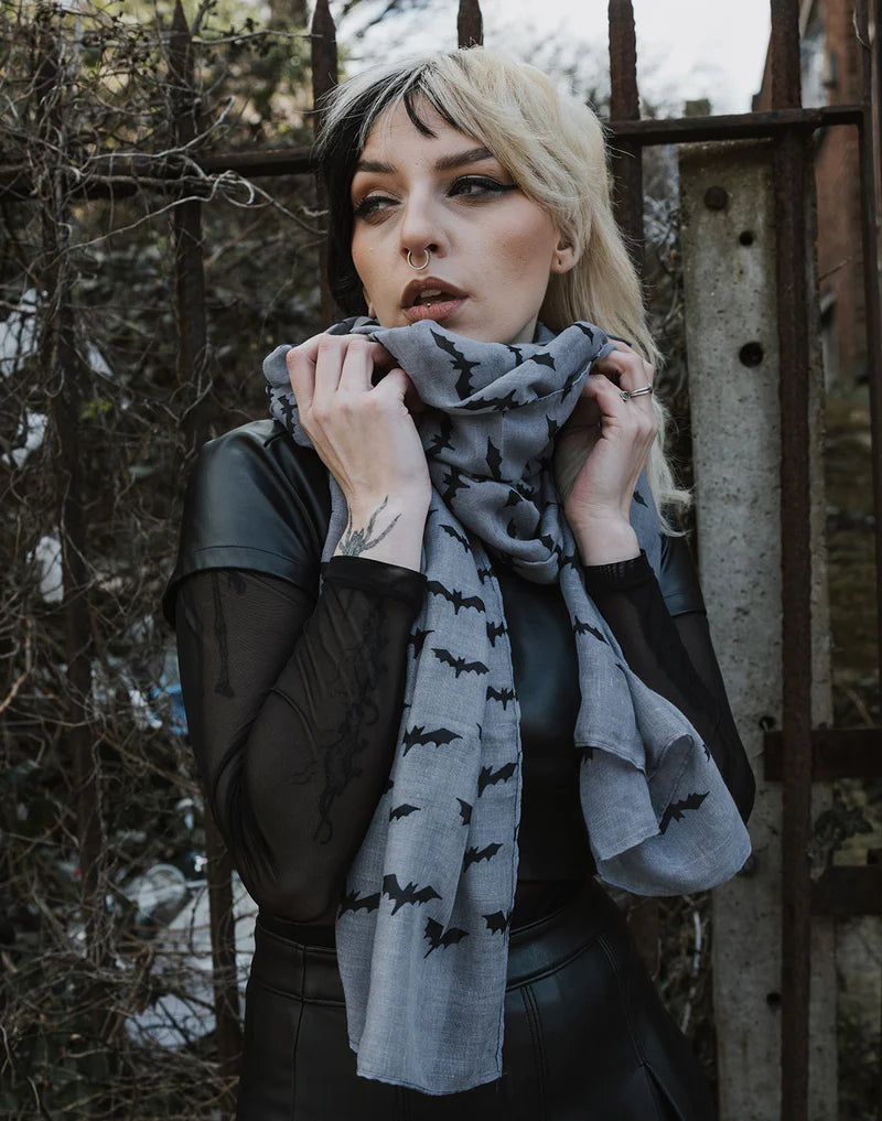 Pamela Mann Bats Scarf - Kate's Clothing