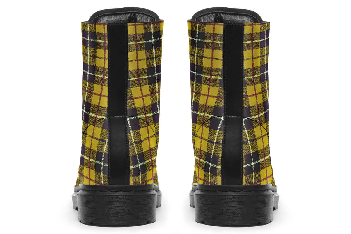 Yellow Tartan Vegan Boots – ANTIBrand