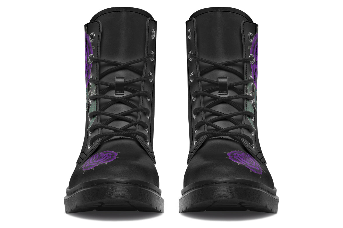 ANTIBrand The Painted Rose Boots in Purple