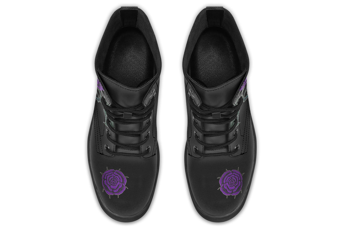ANTIBrand The Painted Rose Boots in Purple