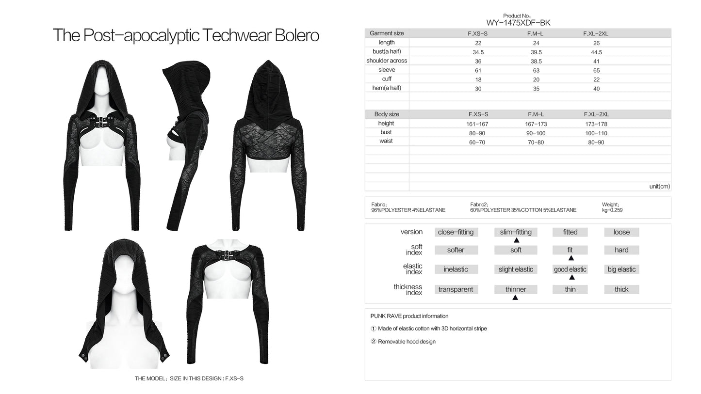 Punk Rave Brizrae Hooded Bolero - Kate's Clothing