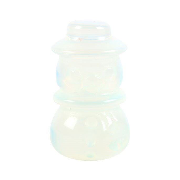 Gothic Gifts Opalite Crystal Snowman in a Bag