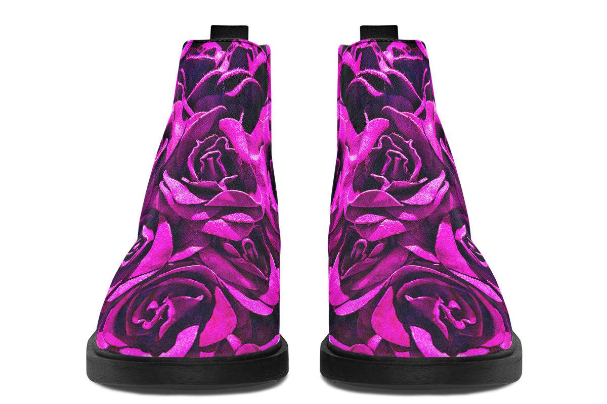 ANTIBrand – Pink Roses Chelsea Boots