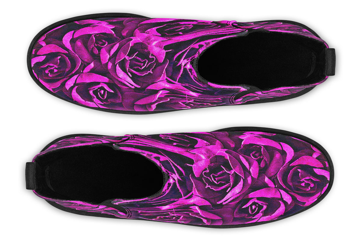 ANTIBrand – Pink Roses Chelsea Boots