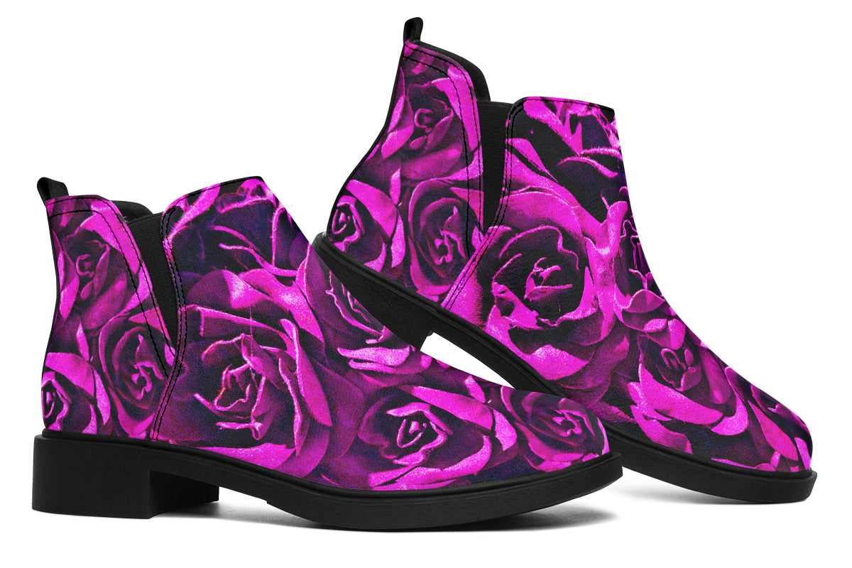 ANTIBrand – Pink Roses Chelsea Boots