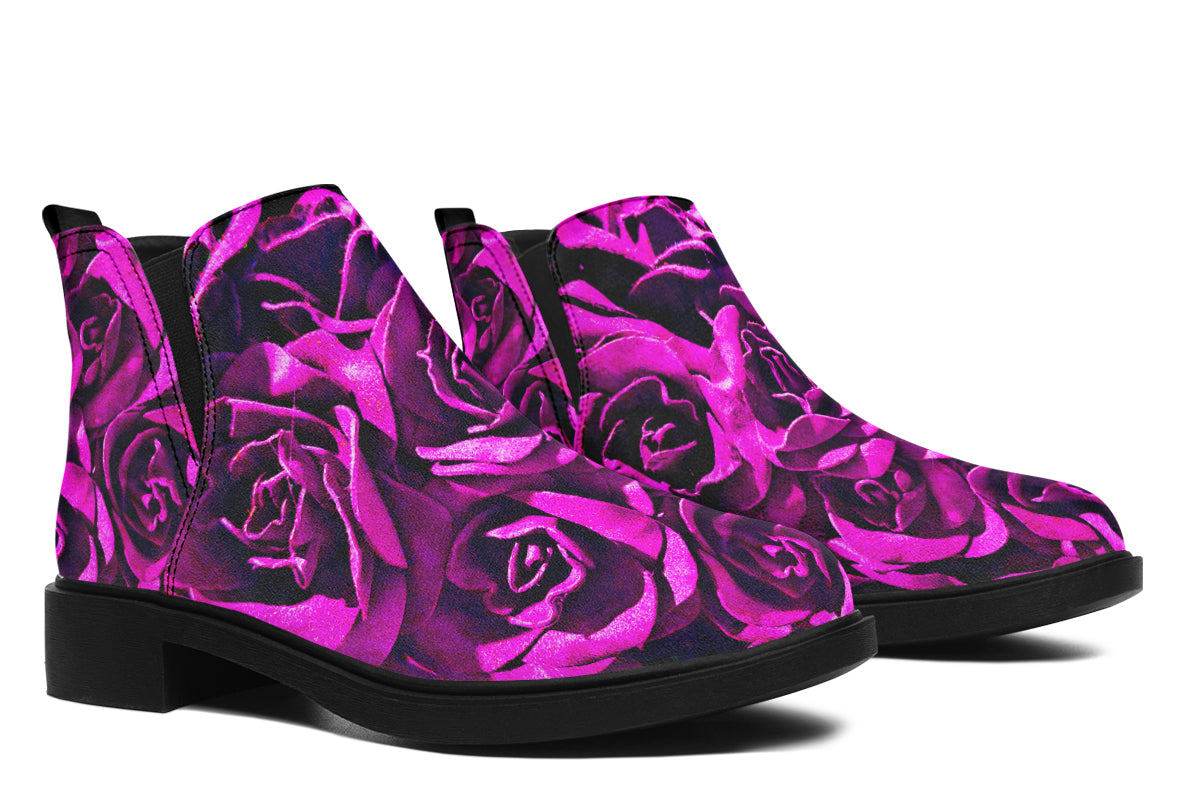 ANTIBrand – Pink Roses Chelsea Boots