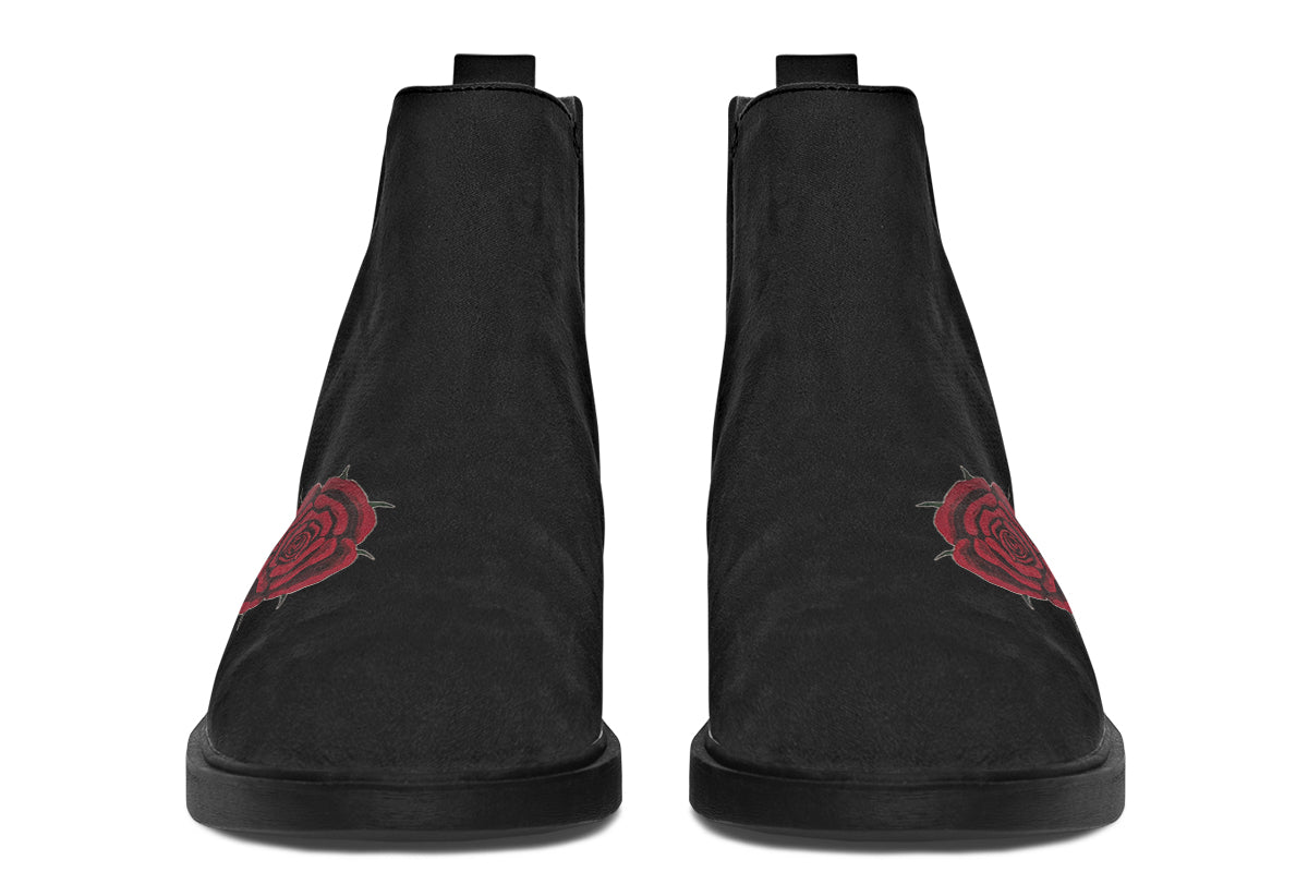 ANTIBrand – Rose Painting Chelsea Boots