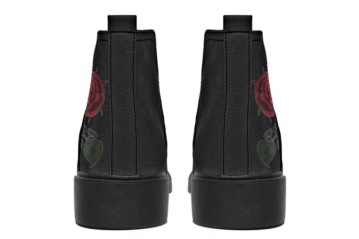 ANTIBrand – Rose Painting Chelsea Boots