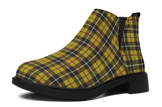 ANTIBrand – Yellow Tartan Chelsea Boots