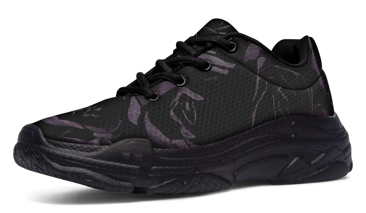 ANTIBrand – Blackest Roses Chunky Trainers