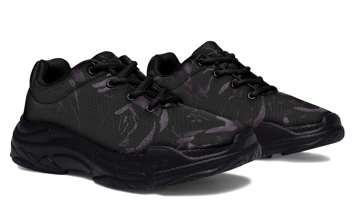 ANTIBrand – Blackest Roses Chunky Trainers