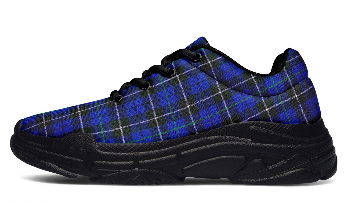 ANTIBrand ChunkySneakers – Blue Tartan