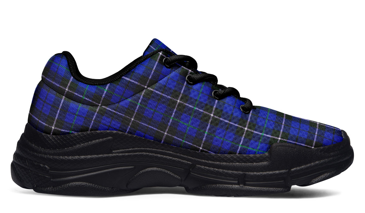 ANTIBrand ChunkySneakers – Blue Tartan
