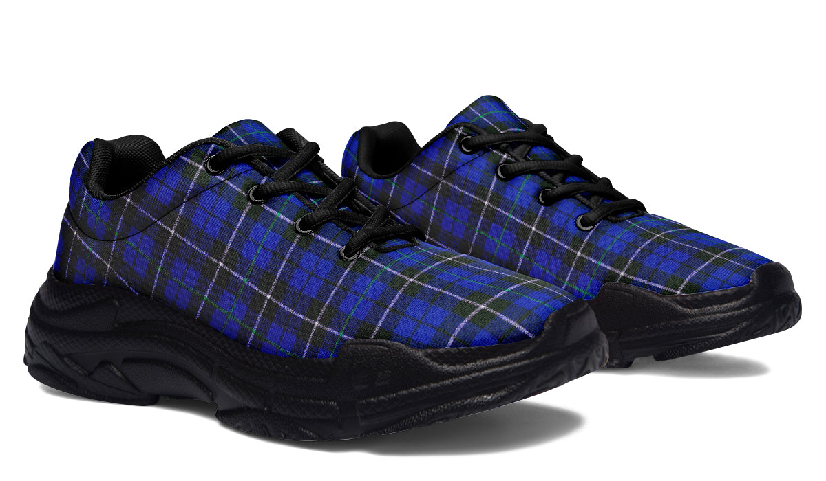 ANTIBrand ChunkySneakers – Blue Tartan