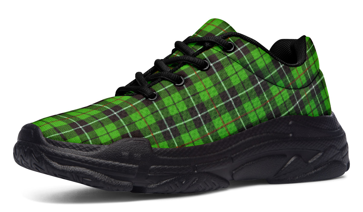 ANTIBrand Chunky Trainers – Green Tartan