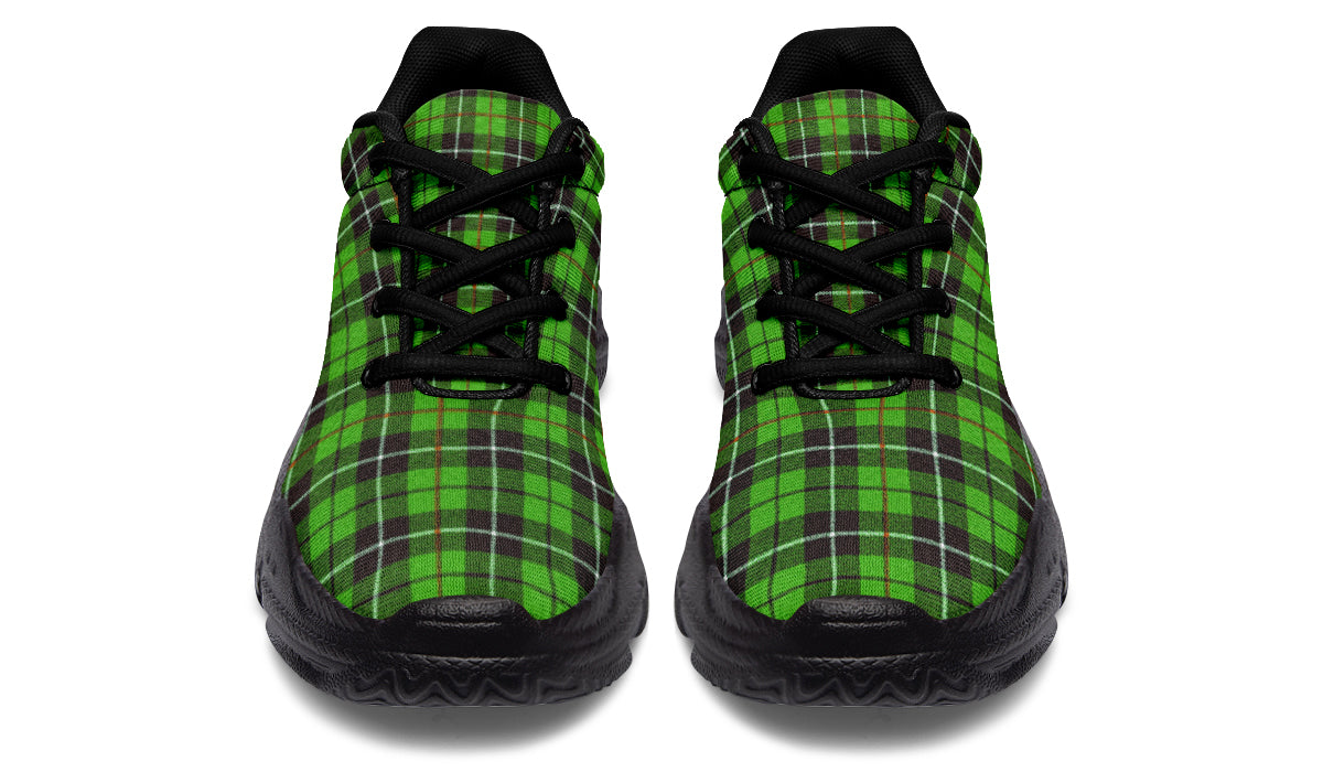 ANTIBrand Chunky Trainers – Green Tartan
