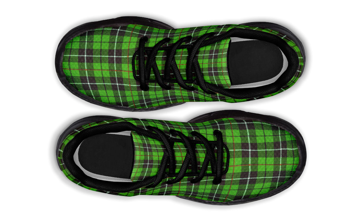 ANTIBrand Chunky Trainers – Green Tartan