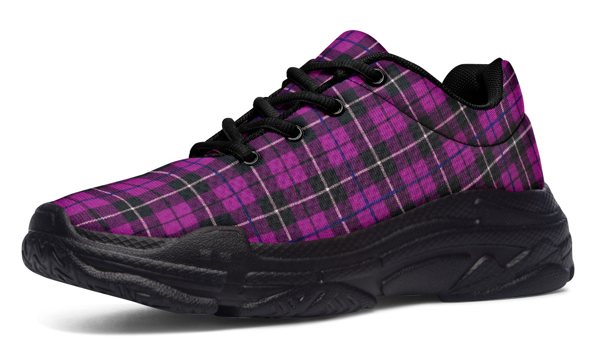 ANTIBrand Chunky Trainers – Pink Tartan Plaid