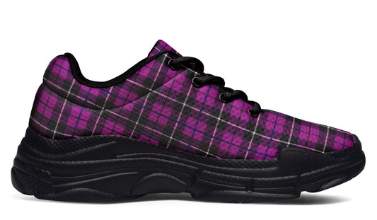 ANTIBrand Chunky Trainers – Pink Tartan Plaid