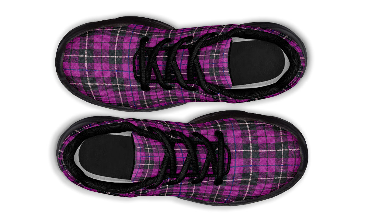 ANTIBrand Chunky Trainers – Pink Tartan Plaid
