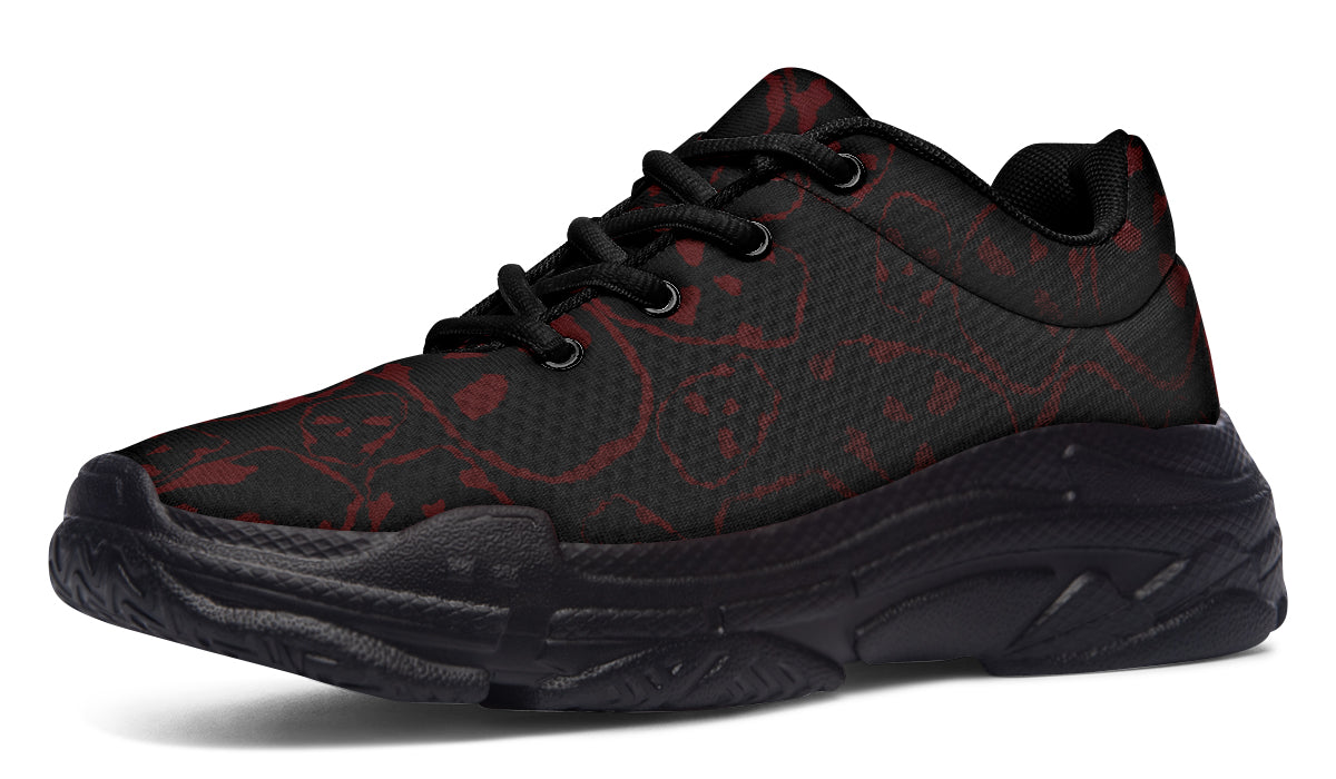 ANTIBrand The Tumbling Blood Skulls Chunky Trainers