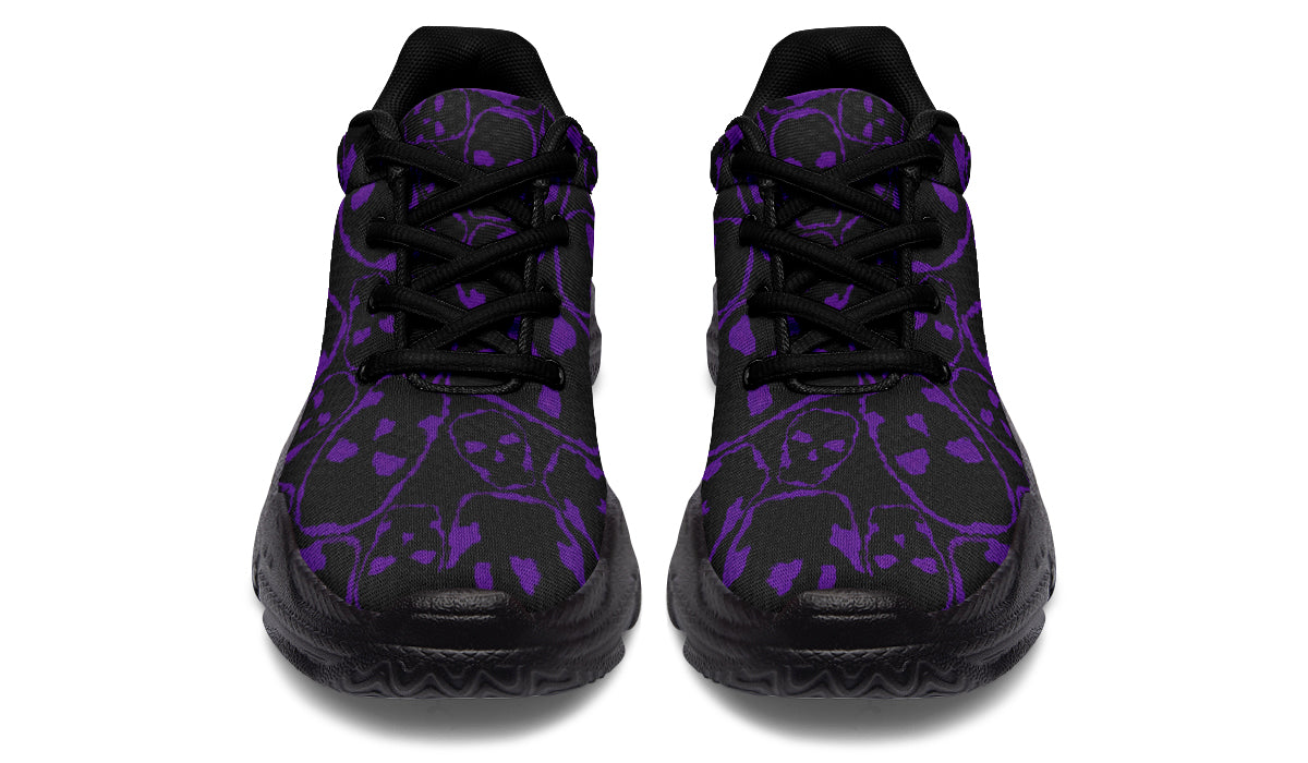 ANTIBrand The Tumbling Purple Skulls Chunky Trainers