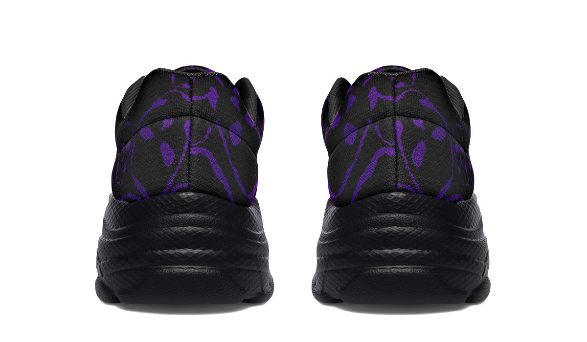 ANTIBrand The Tumbling Purple Skulls Chunky Trainers