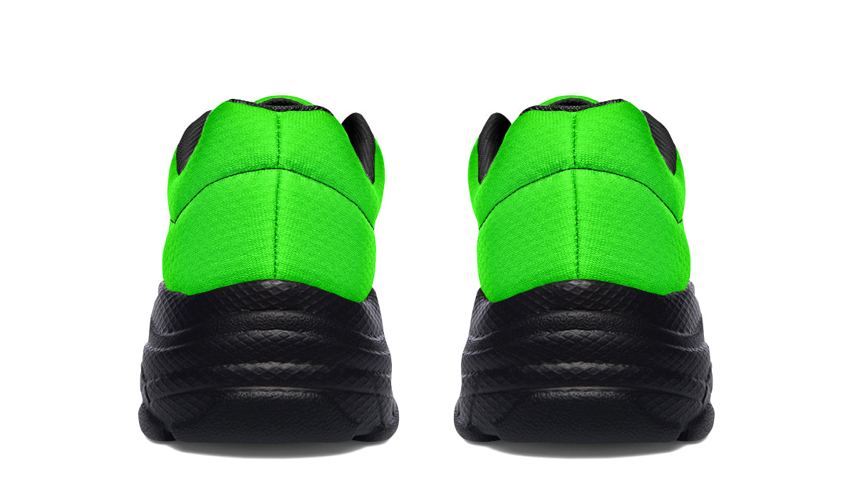 ANTIBrand Neon Green Drama Queen Chunky Trainers