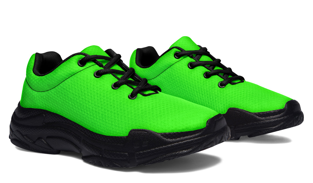 ANTIBrand Neon Green Drama Queen Chunky Trainers