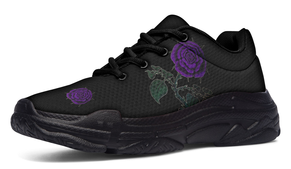 ANTIBrand Rose Painting Purple Chunky Trainers