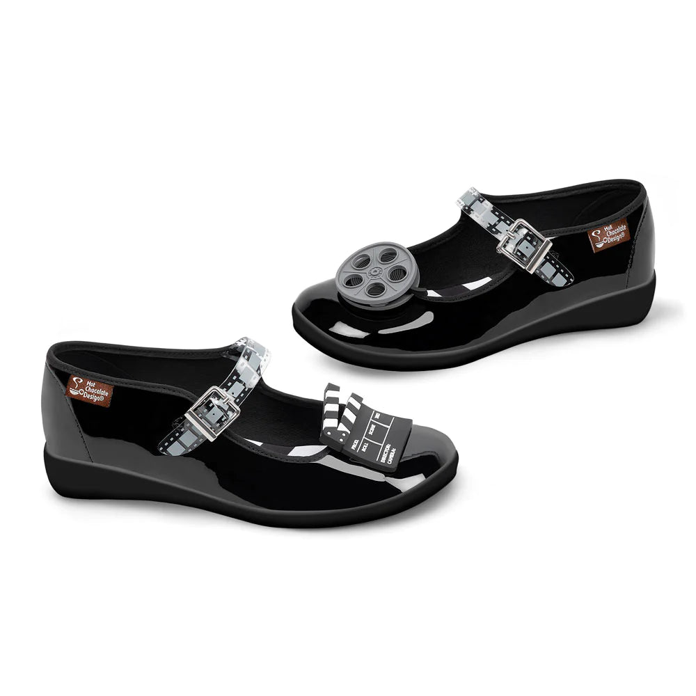 Hot Chocolate Cinema Mary Jane Flats - Kate's Clothing