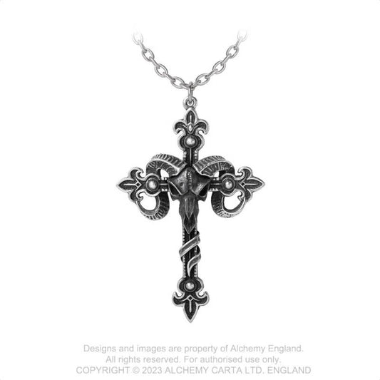Alchemy Cross Of Baphomet Pendant - Kate's Clothing