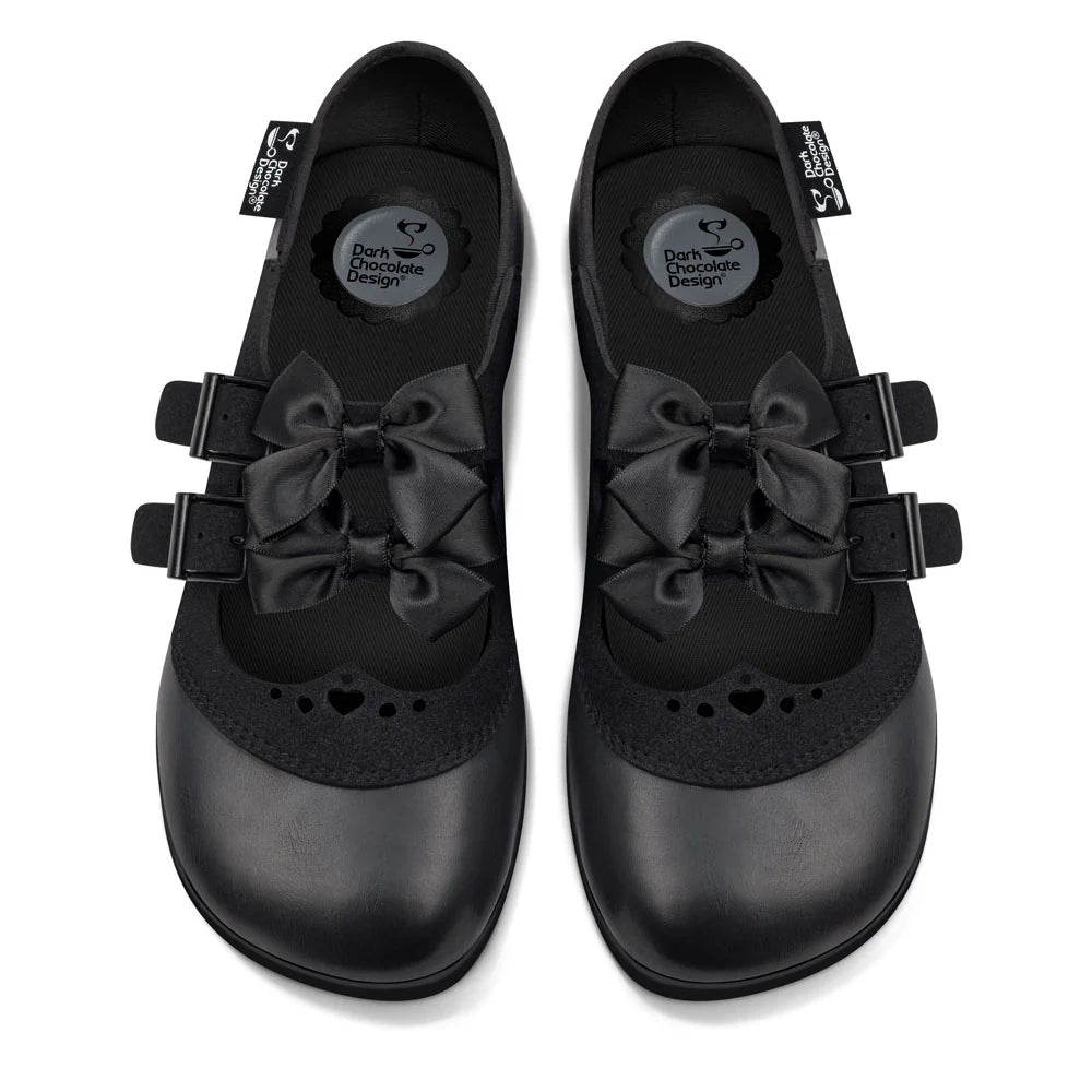 Chocolaticas Dark Heart Women s Mary Jane Flat Shoes Kate s Clothing
