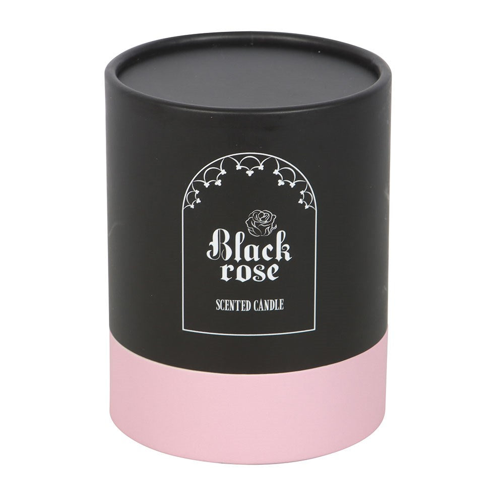 Gothic Gifts Candle of Black Roses with 3D Roses