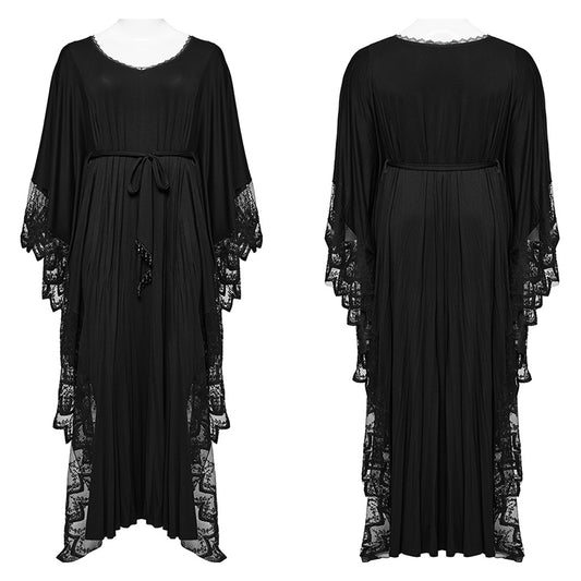 Punk Rave Plus Size Eldora Goth Bat Silhouette Dress - Kate's Clothing