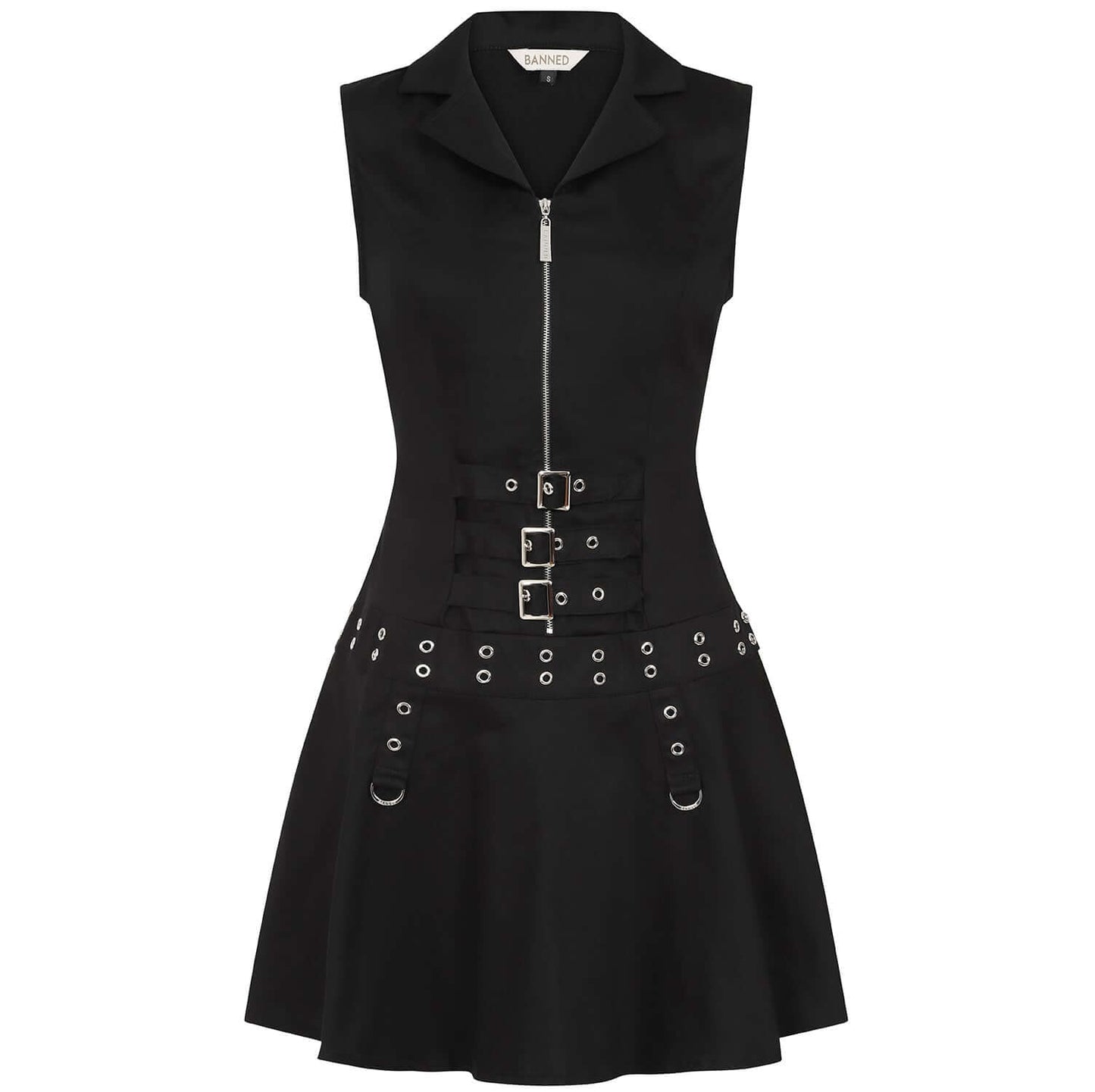 Banned Apparel Astrid Dress in Black - Kate's Clothing