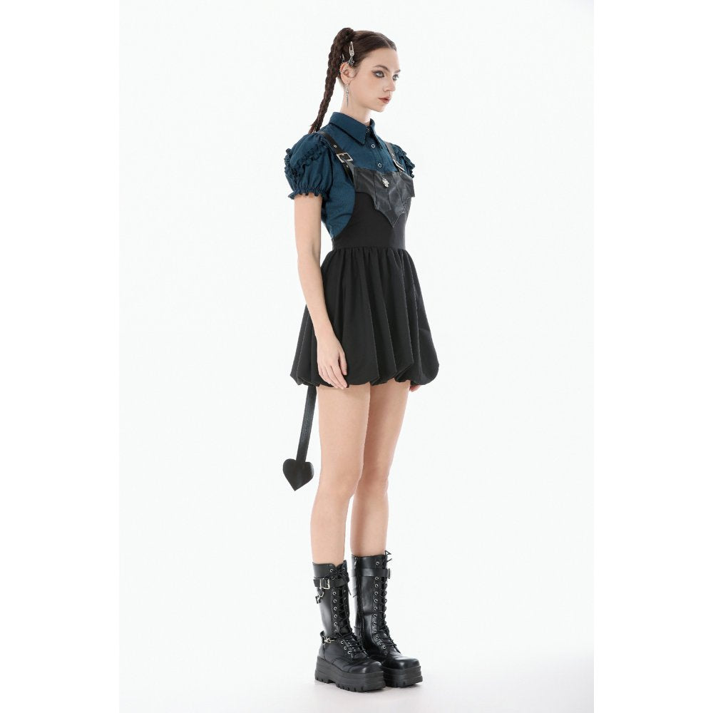 Dark In Love Lilith Bat Harness Bubble Dress side view