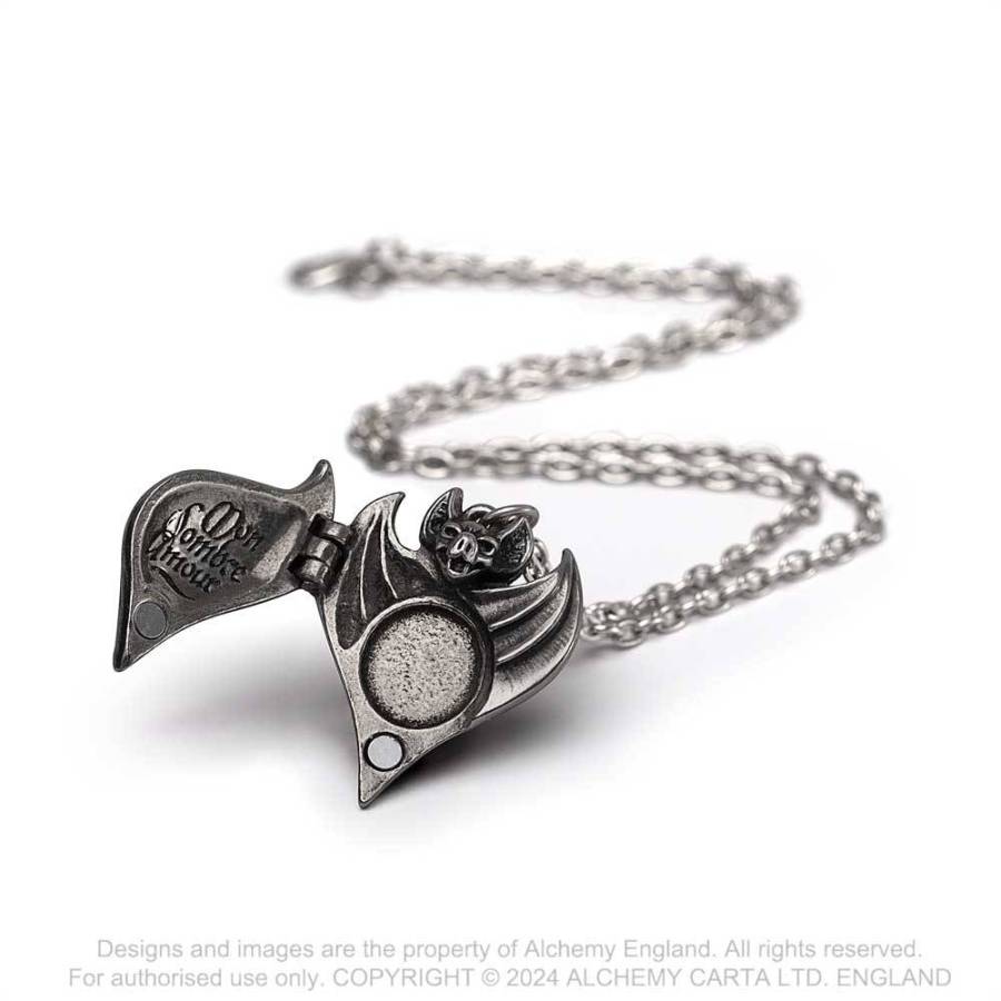 Alchemy Darken Heart Pewter Locket Pendant - Kate's Clothing