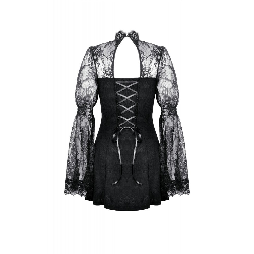 Dark in Love Zaynab Lace Sleeve Dress - Kate's Clothing