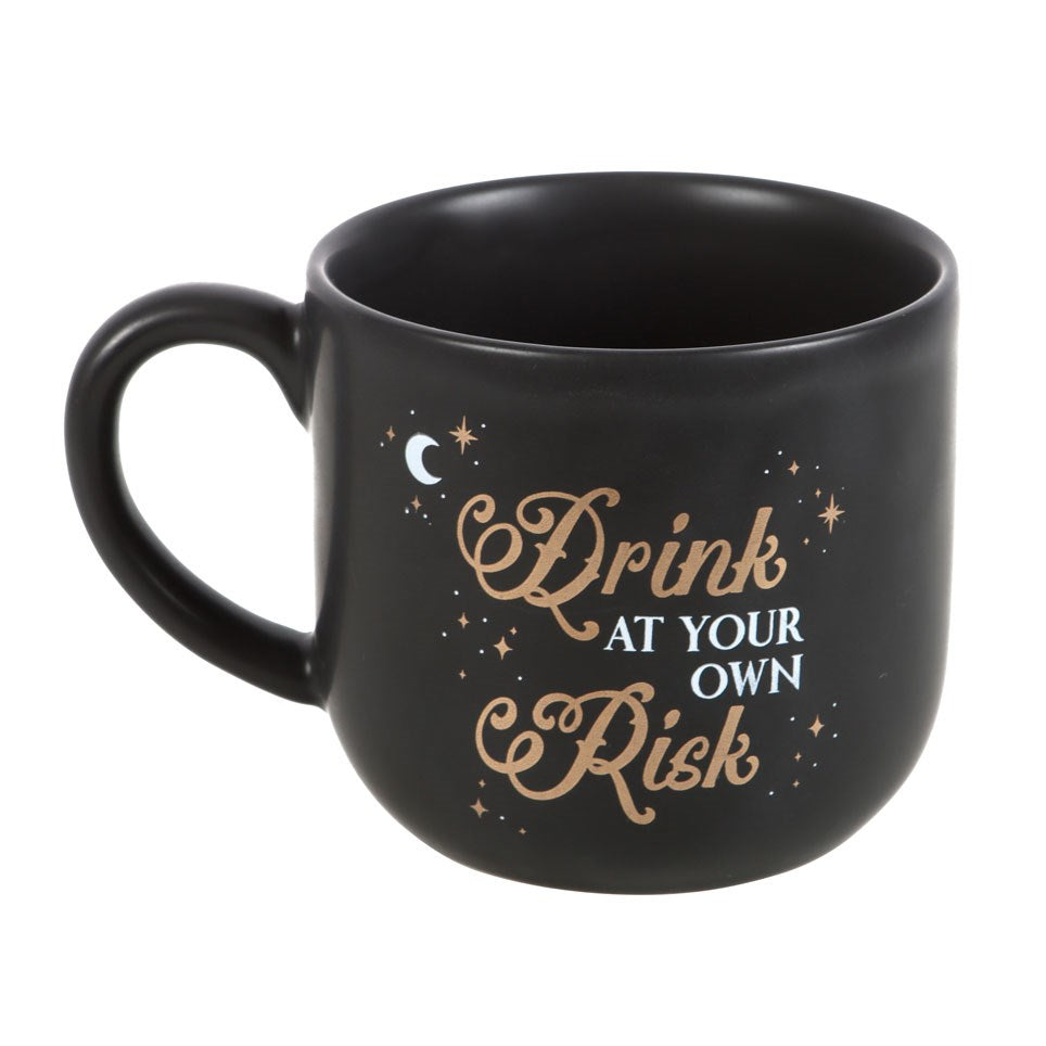 Gothic Gifts Drink At Your Own Risk Mug - Kate's Clothing