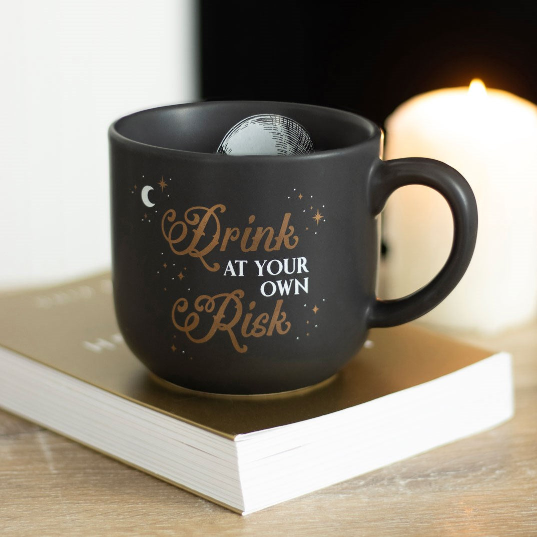 Gothic Gifts Drink At Your Own Risk Mug - Kate's Clothing