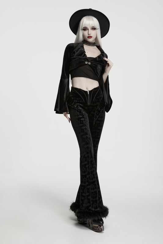 Punk Rave Vespera Bat Flared Trousers