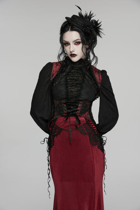 Punk Rave Goth Feather Ribbon Formal Hat