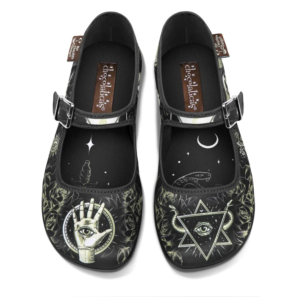 Hot Chocolate Esoteric 2 Women's Mary Jane Flat - Kate's Clothing