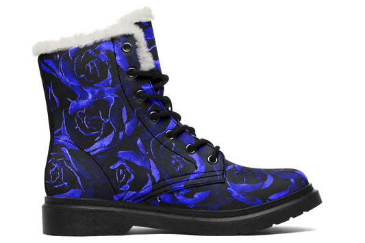 ANTIBrand – Blue Roses Fleece Lined Boots