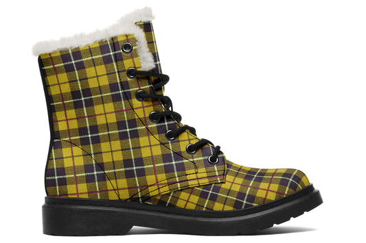ANTIBrand Yellow Tartan Fleece Lined Boots